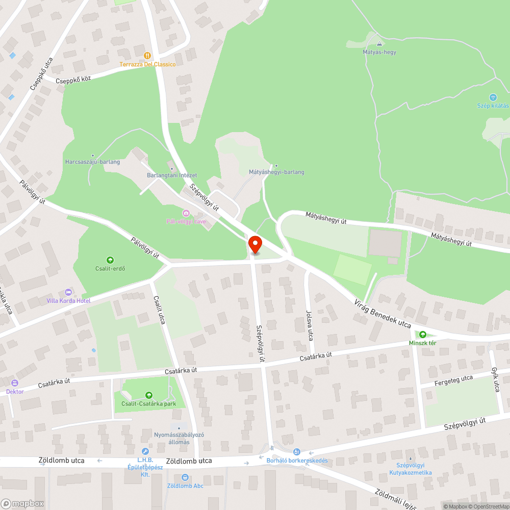 Pálvölgyi-Szépvölgyi u. sarkon parkoló autók miatt beláthatatlan kereszteződés bejelentés helye