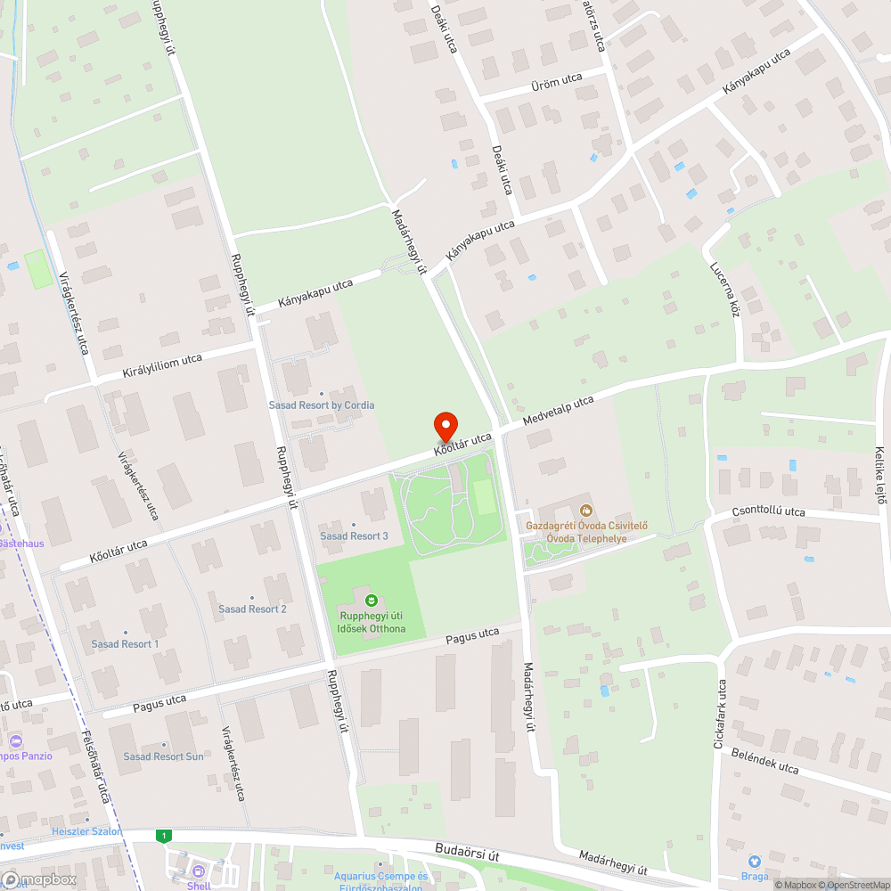 Elhagyott jármű bejelentés helye