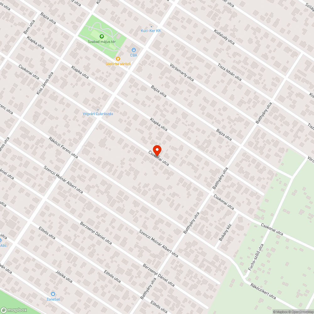 Kátyús útszakasz bejelentés helye