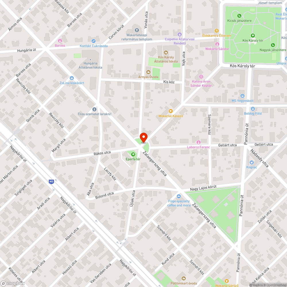 Forgalomból kivont, szeméttel telerakott jármű bejelentés helye