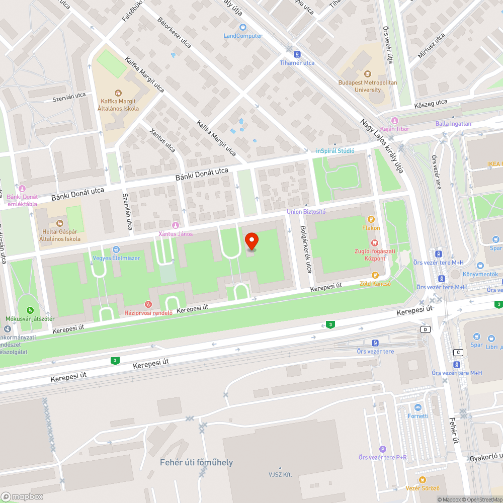 Szettört padok vandálok által bejelentés helye