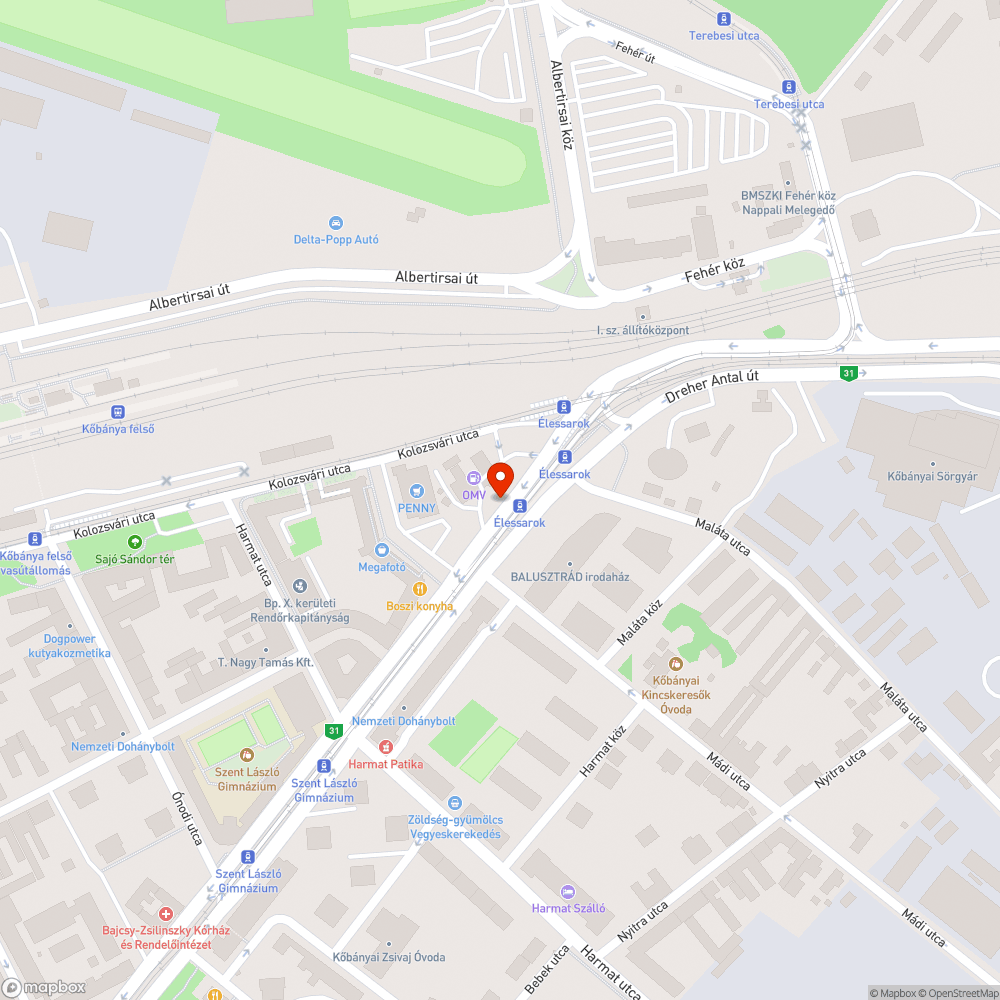 Rozsdás szemetes bejelentés helye