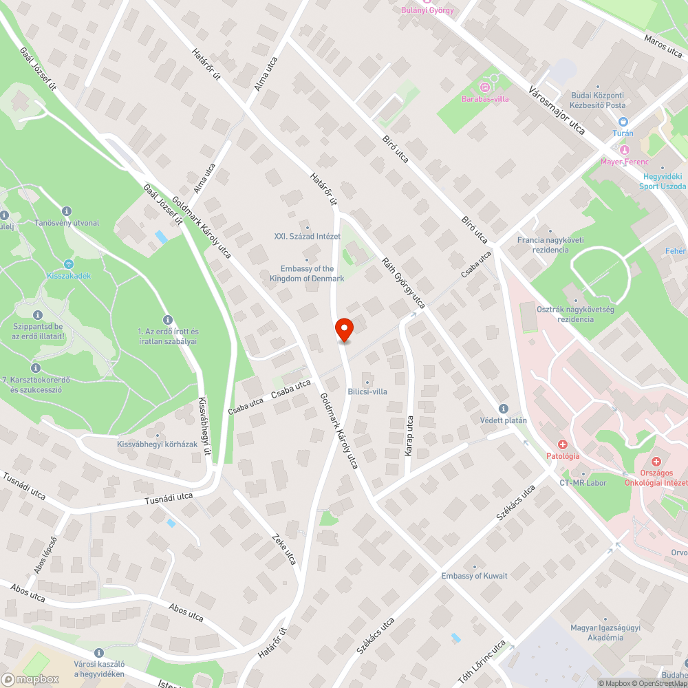 Elhagyott jármű bejelentés helye