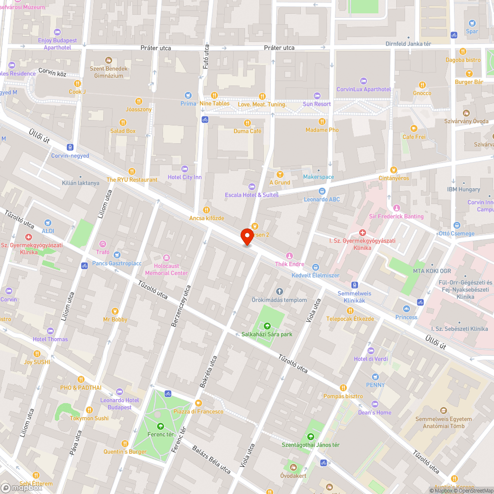 Üllői úti kerékpársáv forgalmi fényjelzőtelepítése bejelentés helye