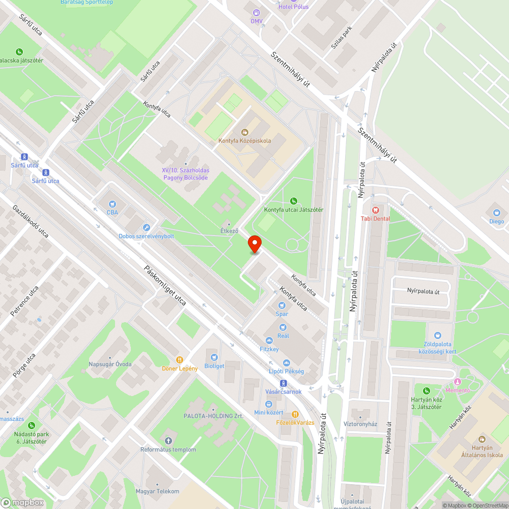 Parkolóhely foglalás bejelentés helye