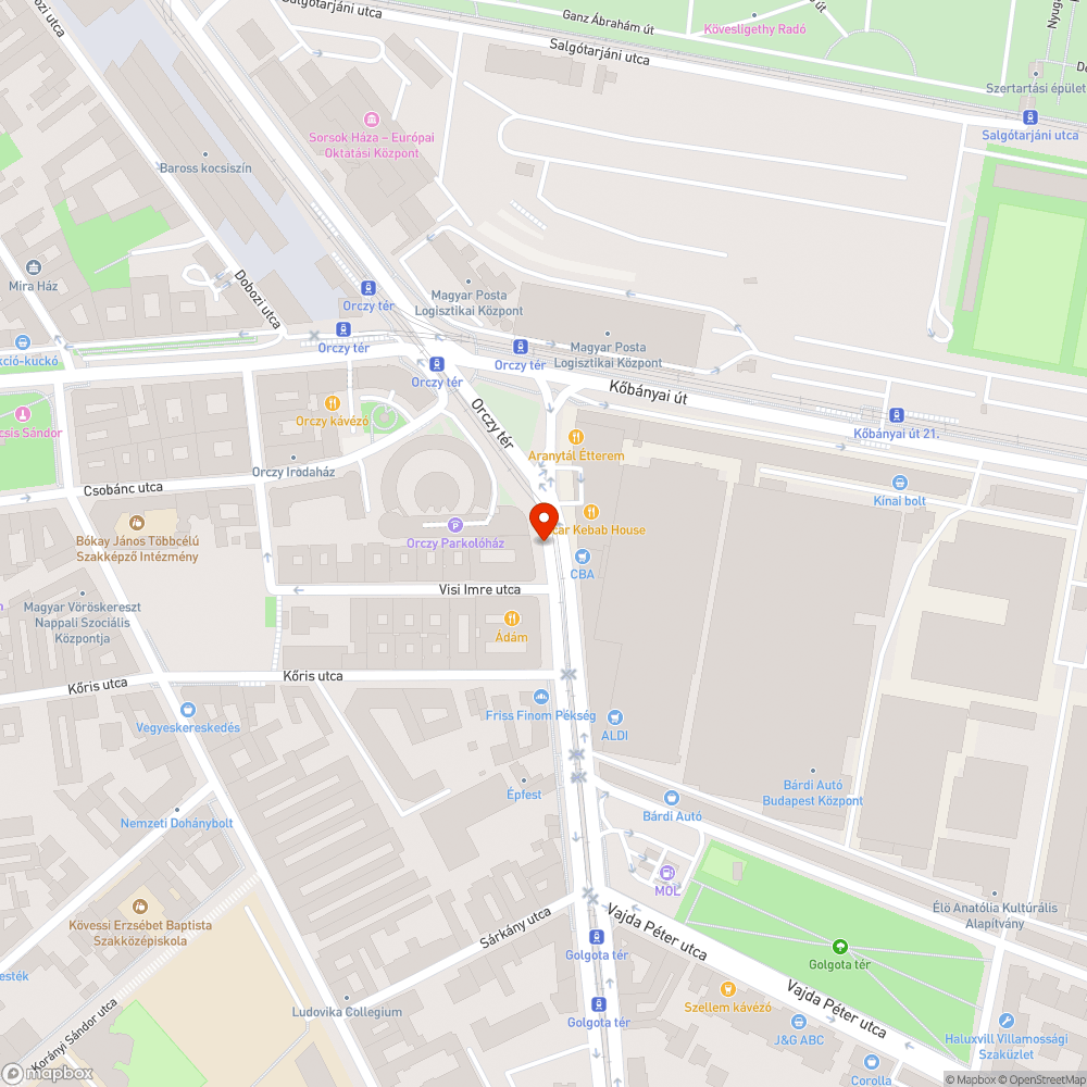 Több, mint egy hónapja szétdobált Budapest Közút táblák bejelentés helye