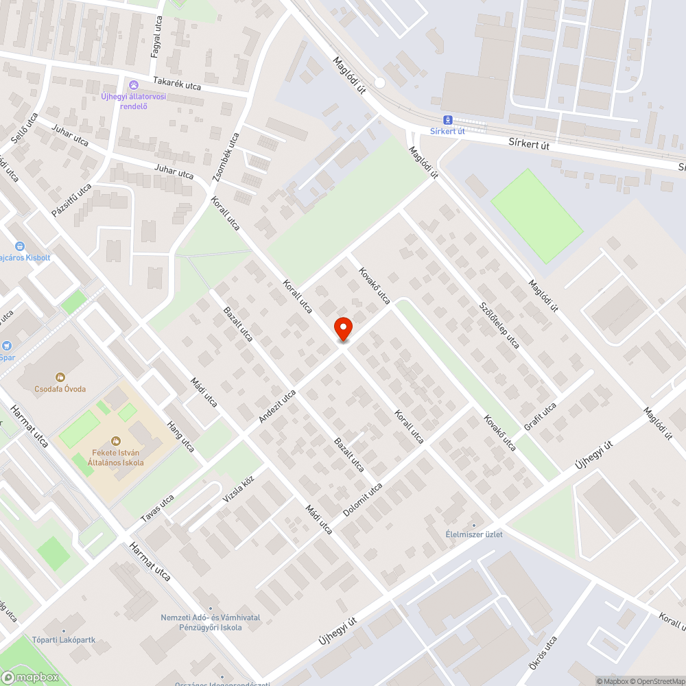 Törött, megsüllyedt csatornafedél bejelentés helye