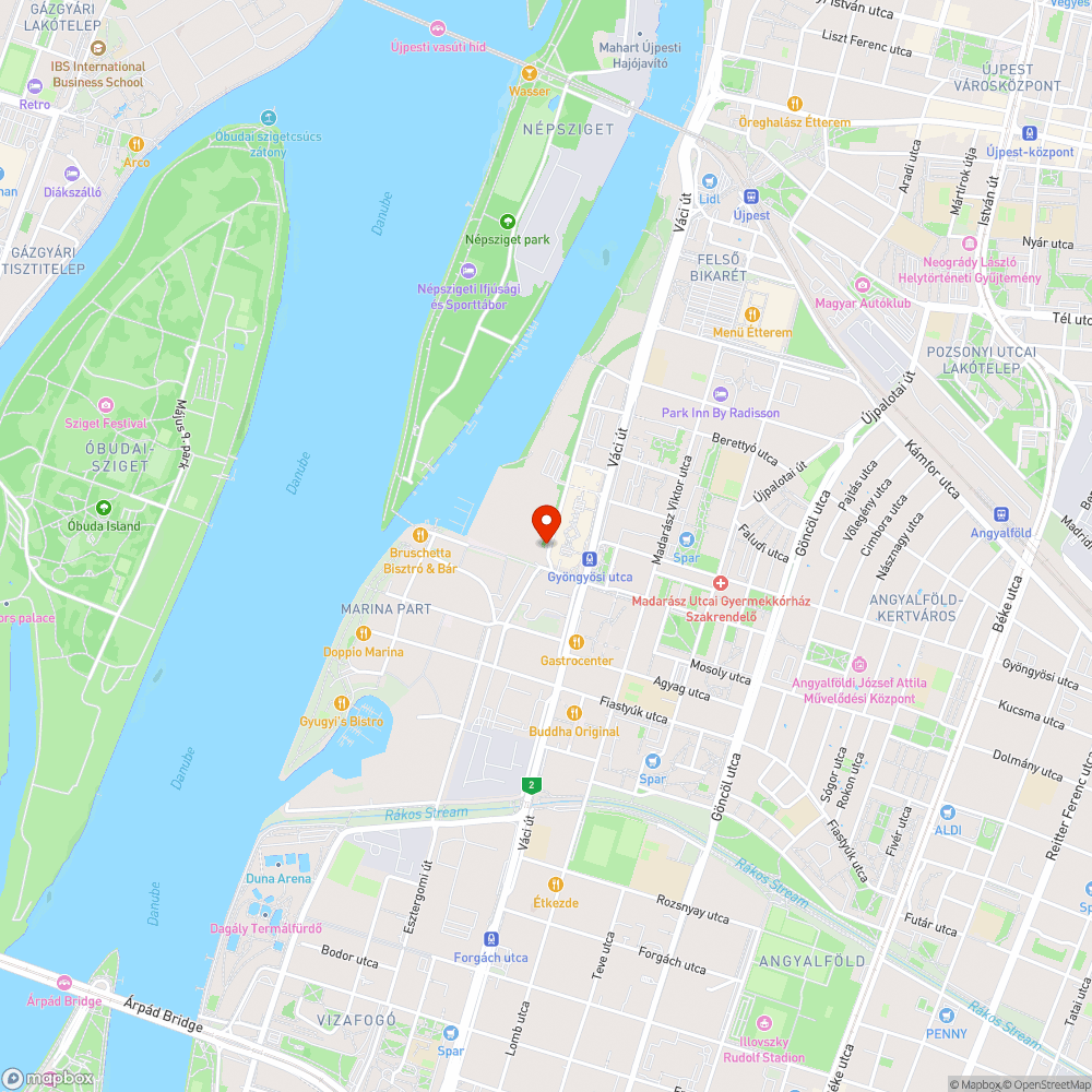 Hulladékkezelés a Duna Pláza mögött bejelentés helye