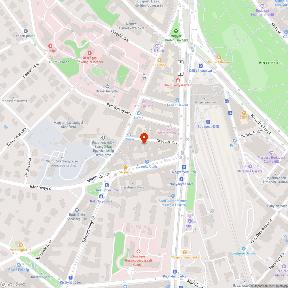 Szeméthalom a Greguss utca 8 előtt bejelentés helye