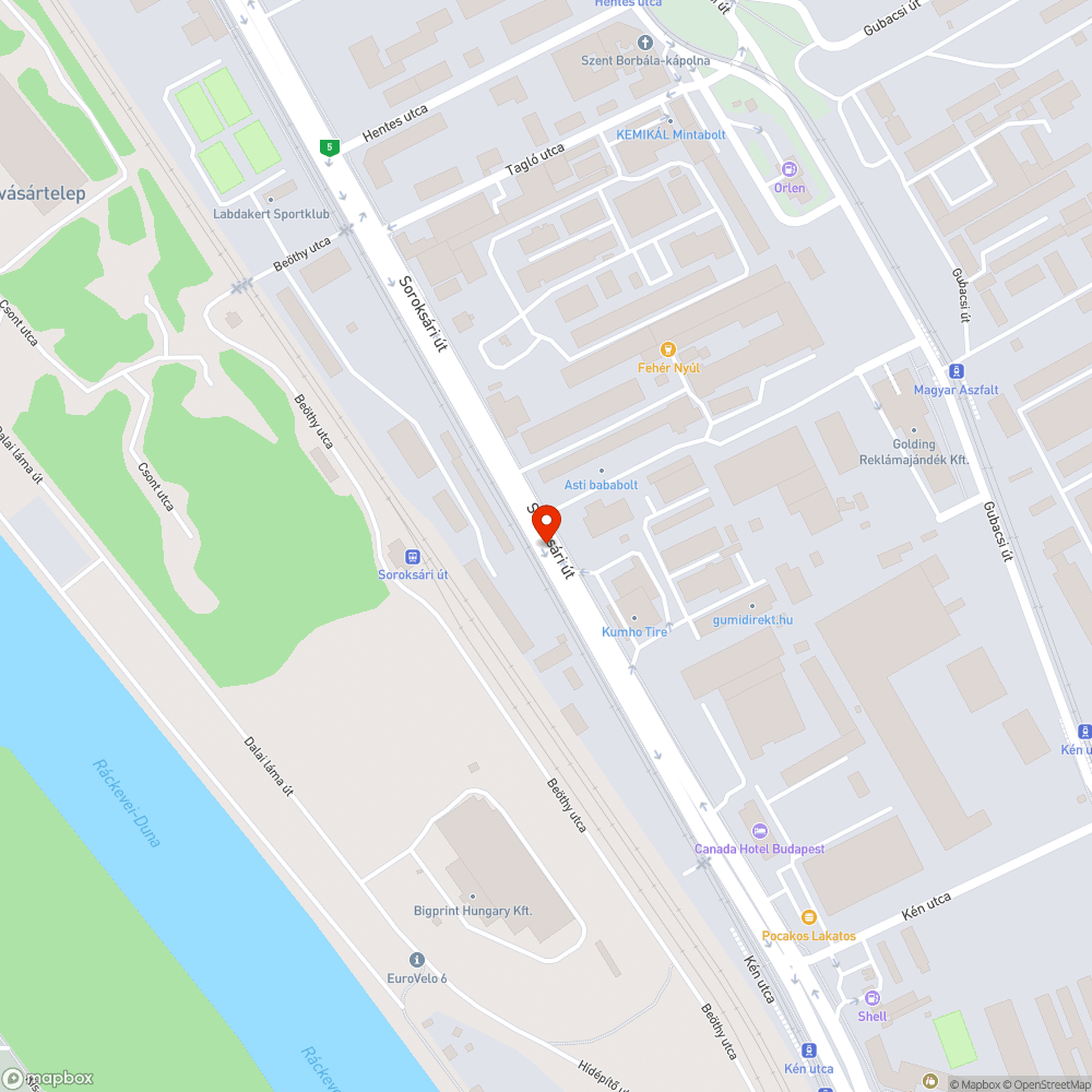 Kopó kerékpár jel bejelentés helye