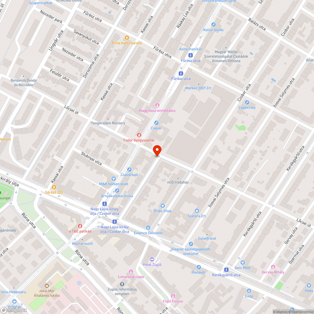 Szemetes zöldterület bejelentés helye