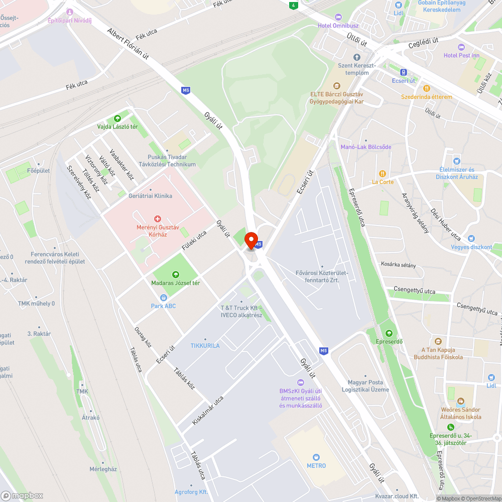 Nyitott elektromos szerelő ajtó bejelentés helye