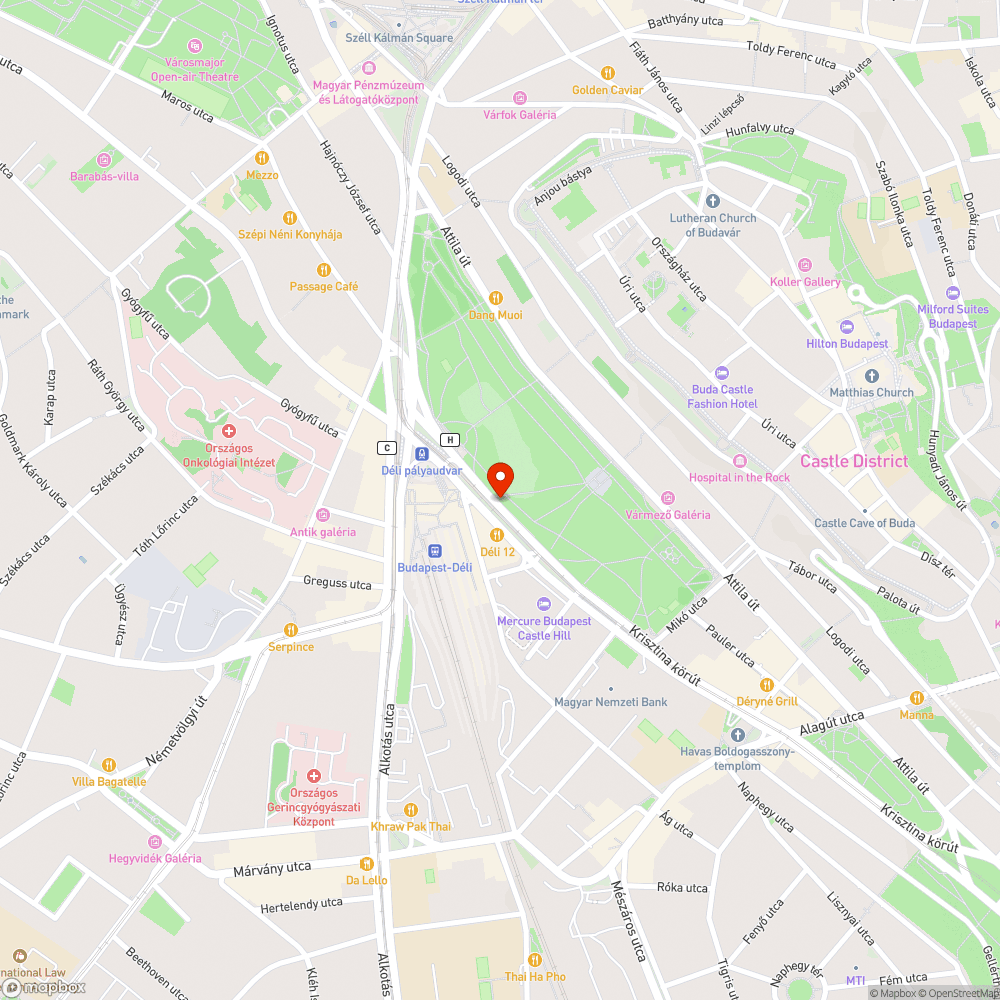 Buszparkoló a parkoló helyett bejelentés helye