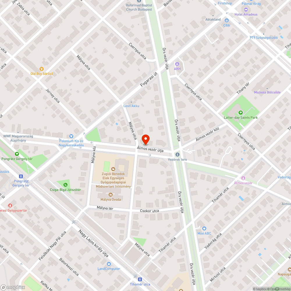 kivirágzott az úttest bejelentés helye