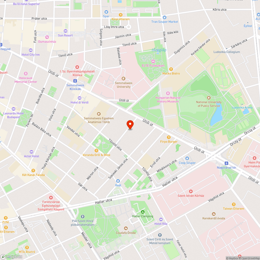 Beszakadt térkő bejelentés helye