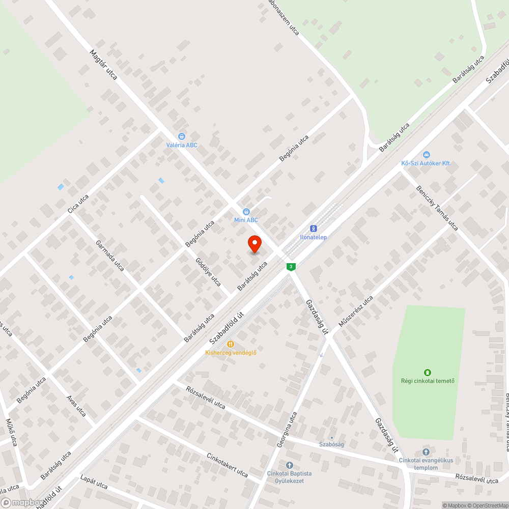 Szembeforgalom az egyirányú utcában bejelentés helye