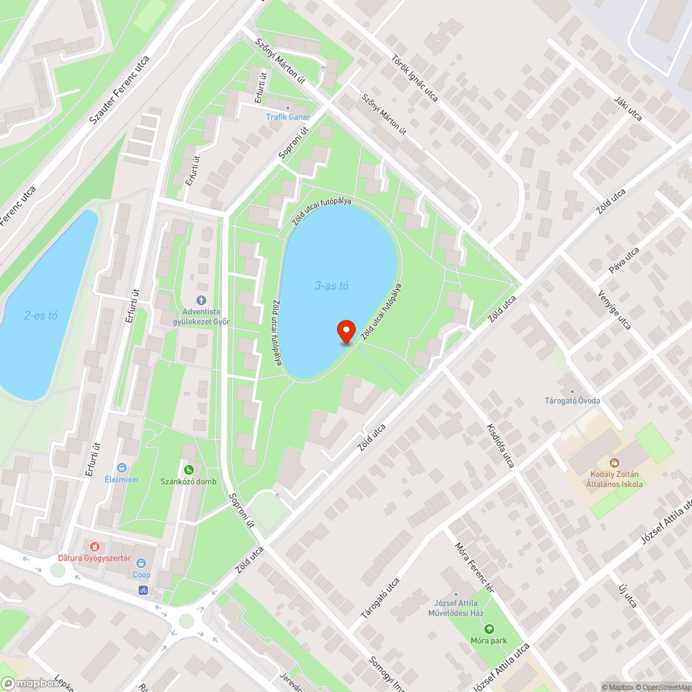 Futópályán a burkolat egy nagyobb részen megrepedt bejelentés helye