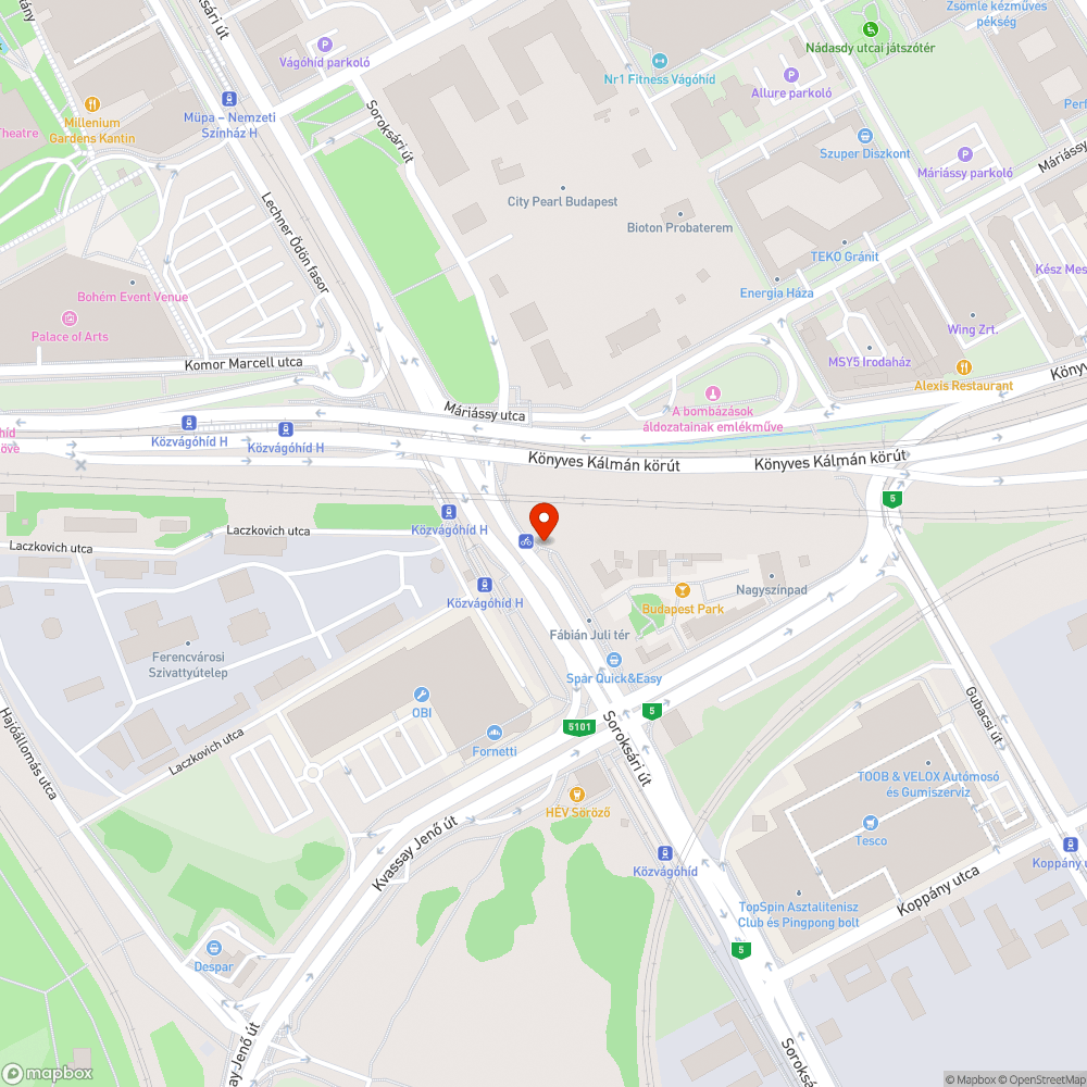 Kidőlt poller bejelentés helye