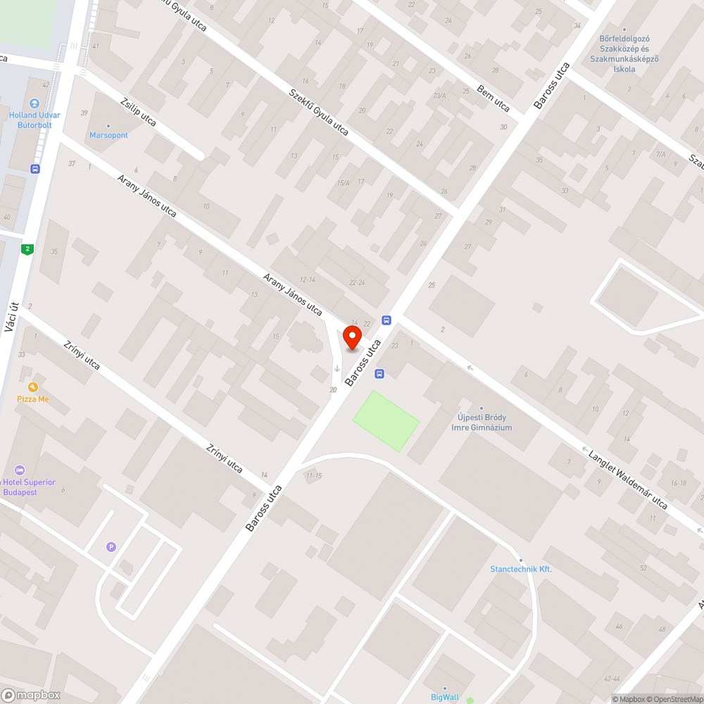 Üres közműoszlop bejelentés helye