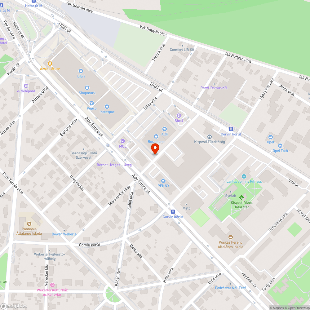 Nem belátható útszakasz bejelentés helye