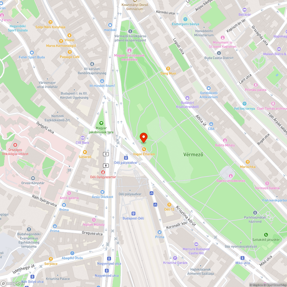 Park(oló) bejelentés helye