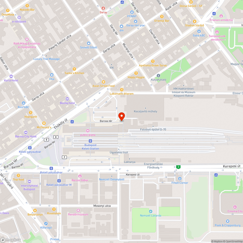 Hiányzó fák bejelentés helye