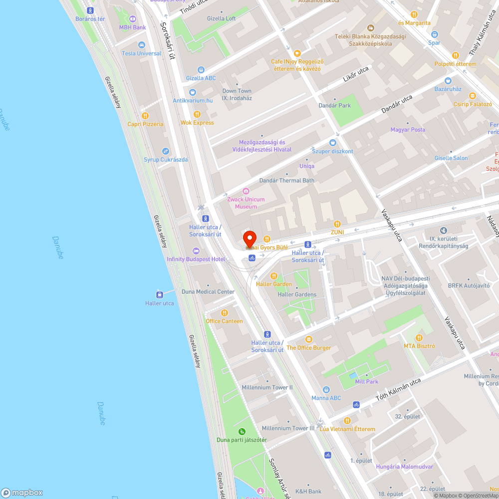 Kidöntött korlát bejelentés helye