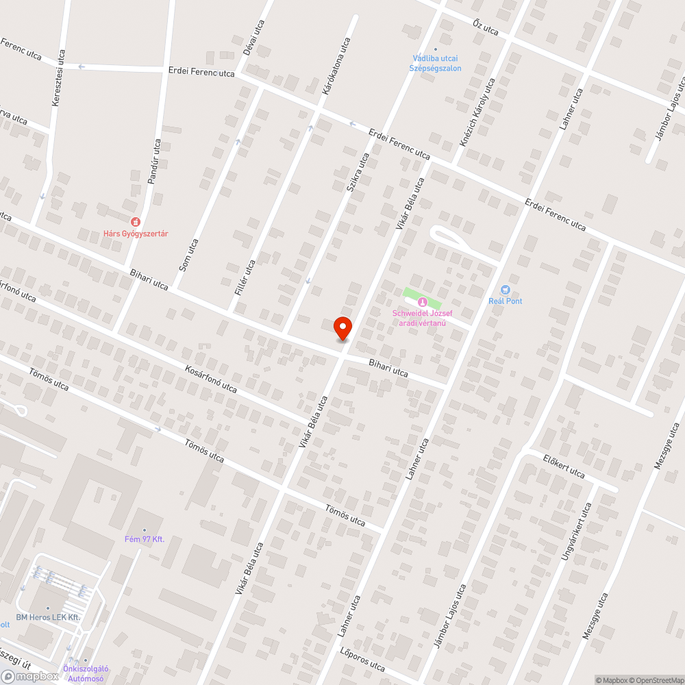 Vikár Béla és Bihari utcák élet és forgalom technikai problémája bejelentés helye