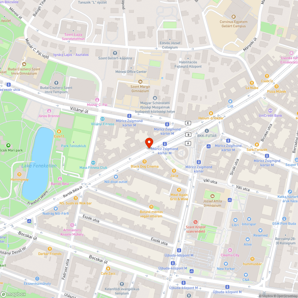 Bicikliúton parkolás Újbudán bejelentés helye