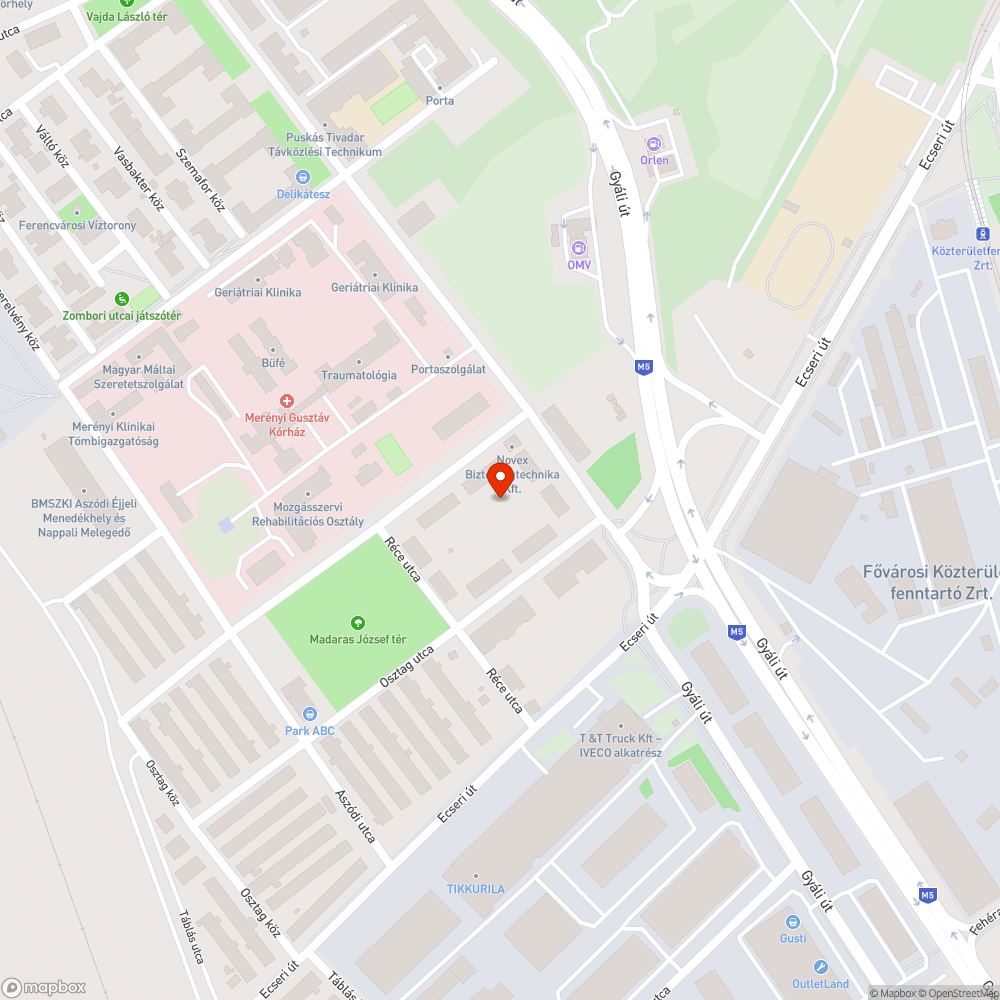 A parkban nem ég a közvilágítás bejelentés helye