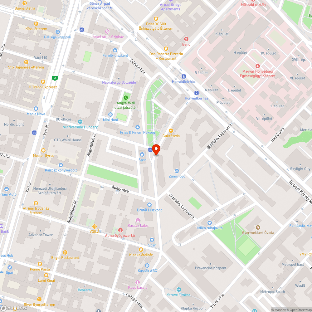 Kiégett furgon bejelentés helye