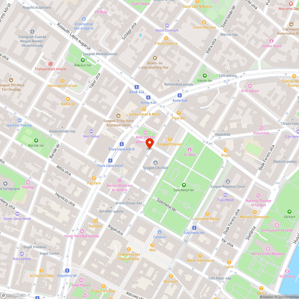 Balesetveszély! bejelentés helye