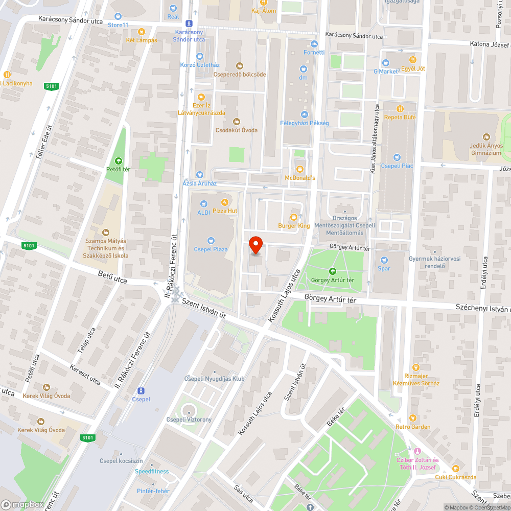 Korhadt fa bejelentés helye