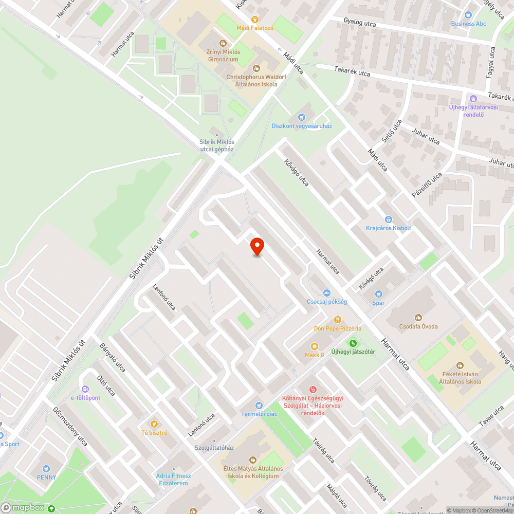 Elhagyott, érvényes műszaki nélküli jármű bejelentés helye