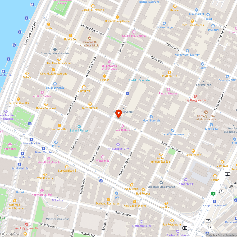 Kihelyezett kukák a Katona József utcában bejelentés helye