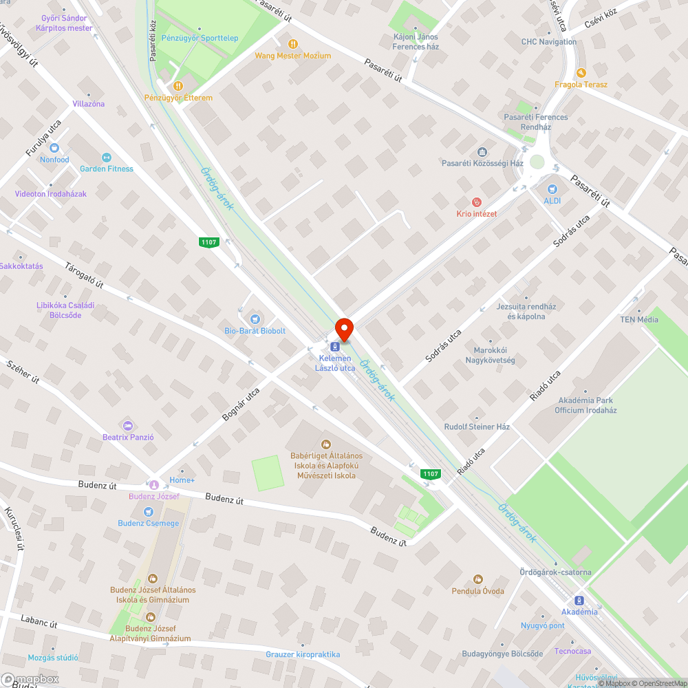 Új korlát a Kelemen László utcai villamosmegállóban bejelentés helye