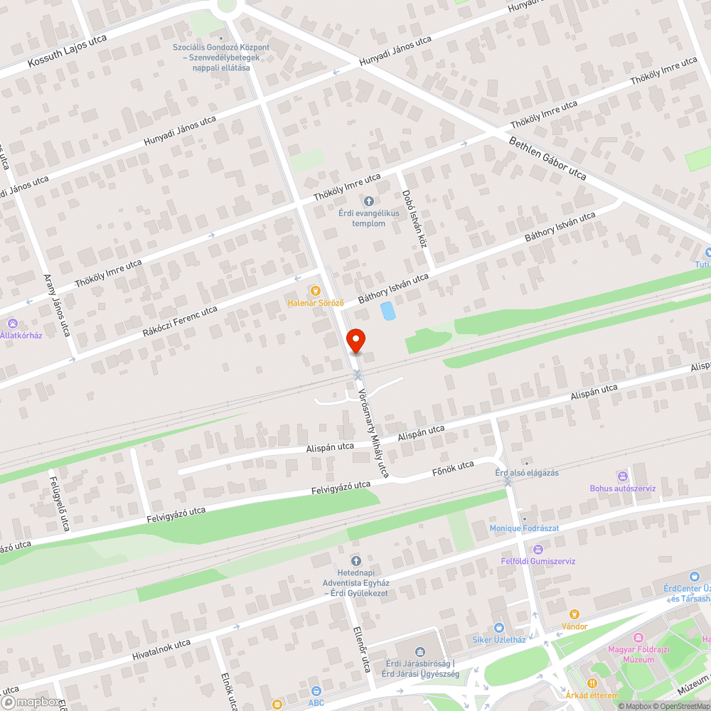 Elgazosodott,  parlagfűvel fertőzött MÁV terület bejelentés helye