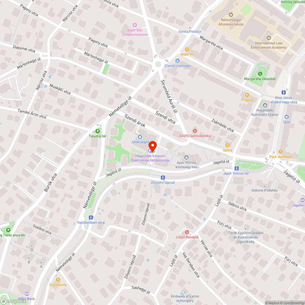 Hegyvidék bevásárlóközpont poller bejelentés helye