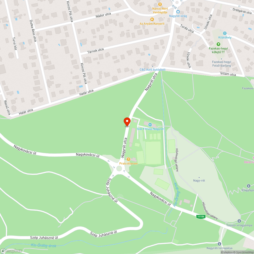 Útra lógó szemét bejelentés helye