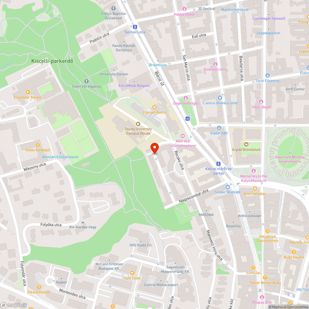 Végvár utca kátyúzása bejelentés helye