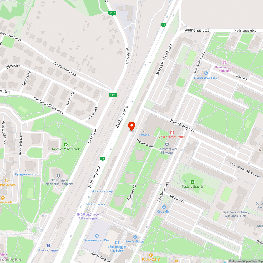 Zebra a buszmegállónál bejelentés helye