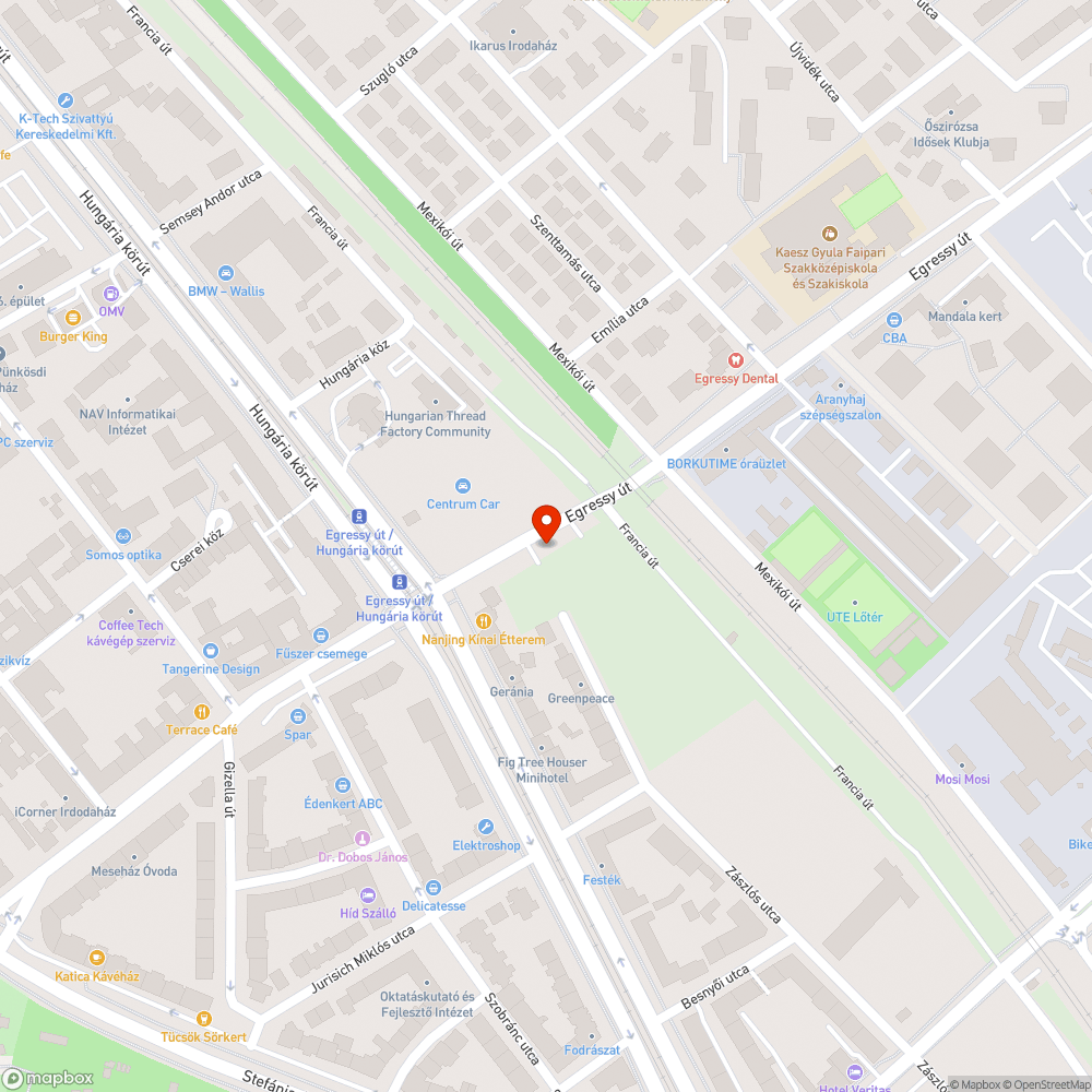 Elhagyott, leszerelt autó bejelentés helye