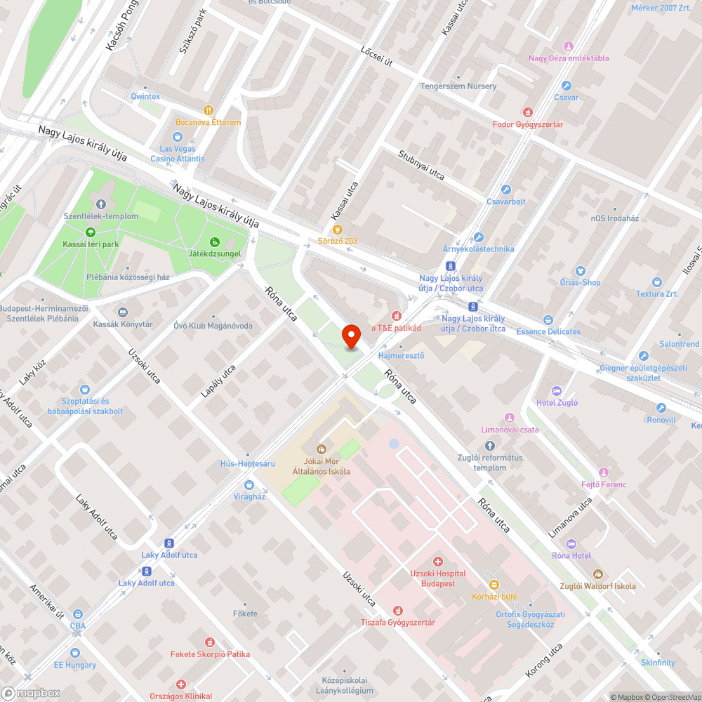 Kiszáradt fa bejelentés helye