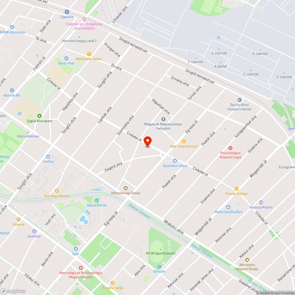 Kiszáradt fa bejelentés helye