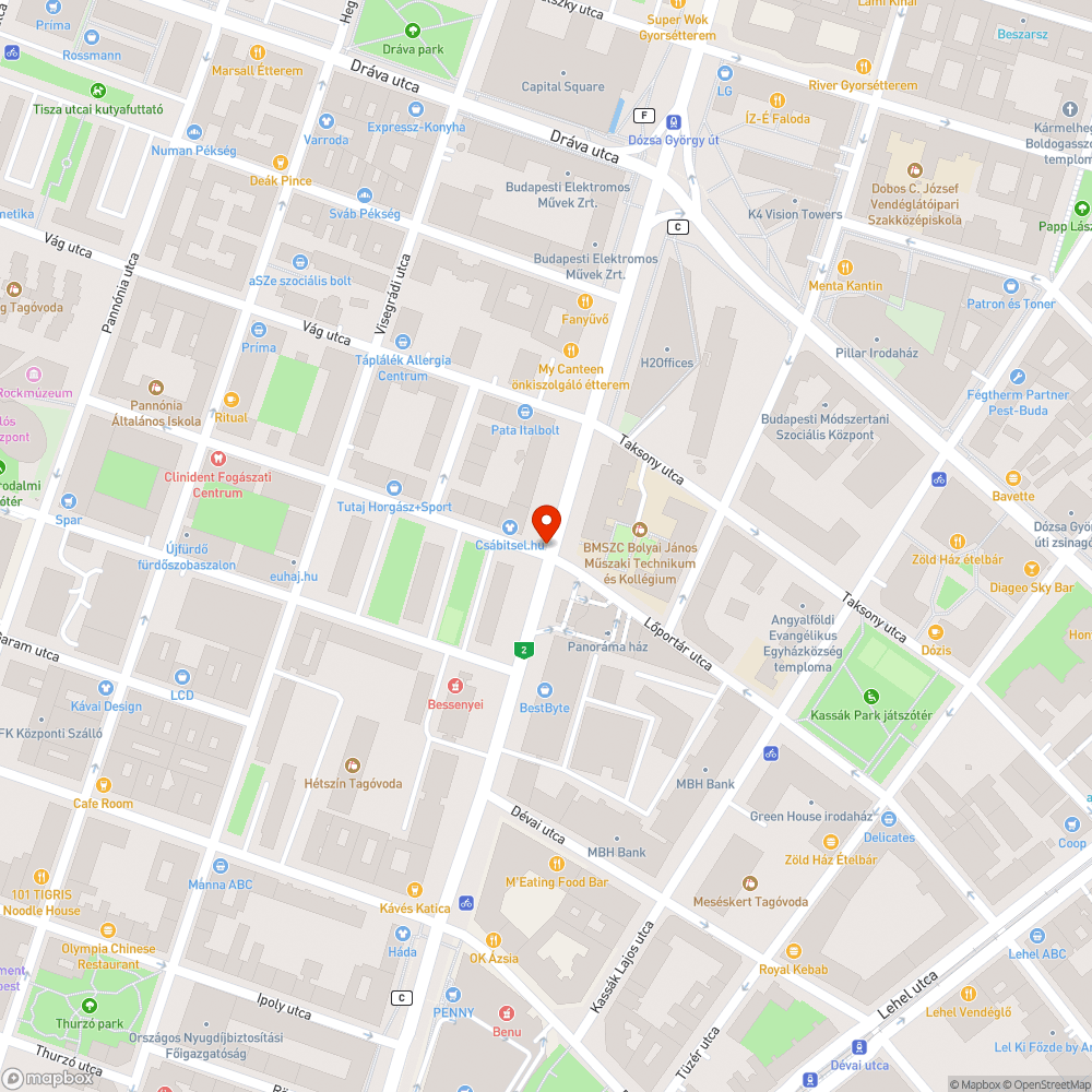 Veszelyes aknafedel bejelentés helye