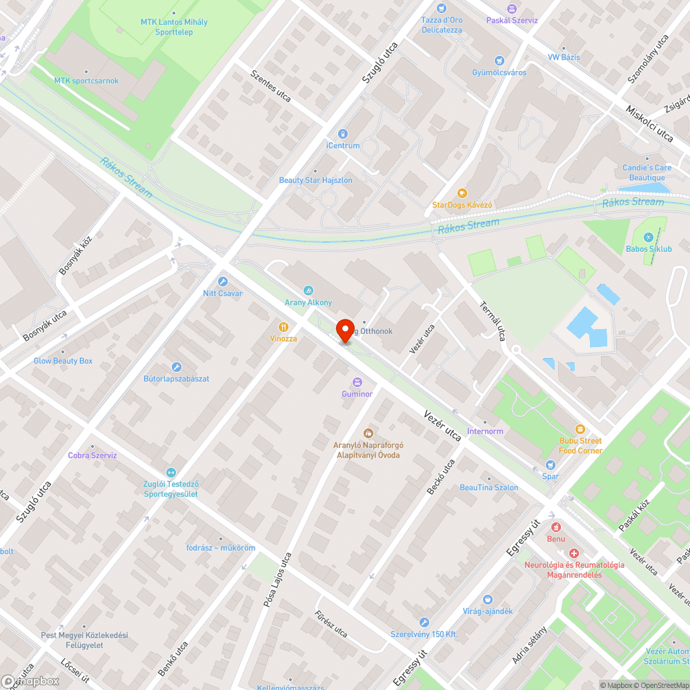 Gaztenger bejelentés helye