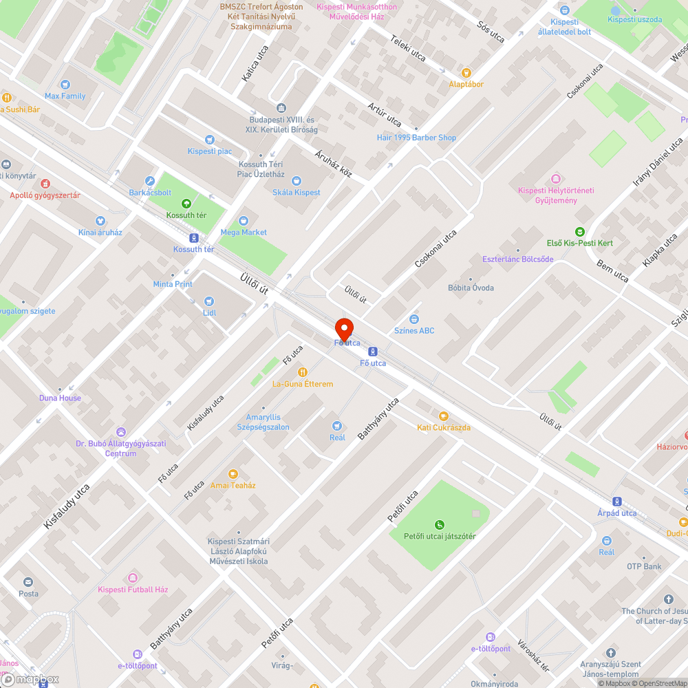 Balesetveszélyes járdakő bejelentés helye