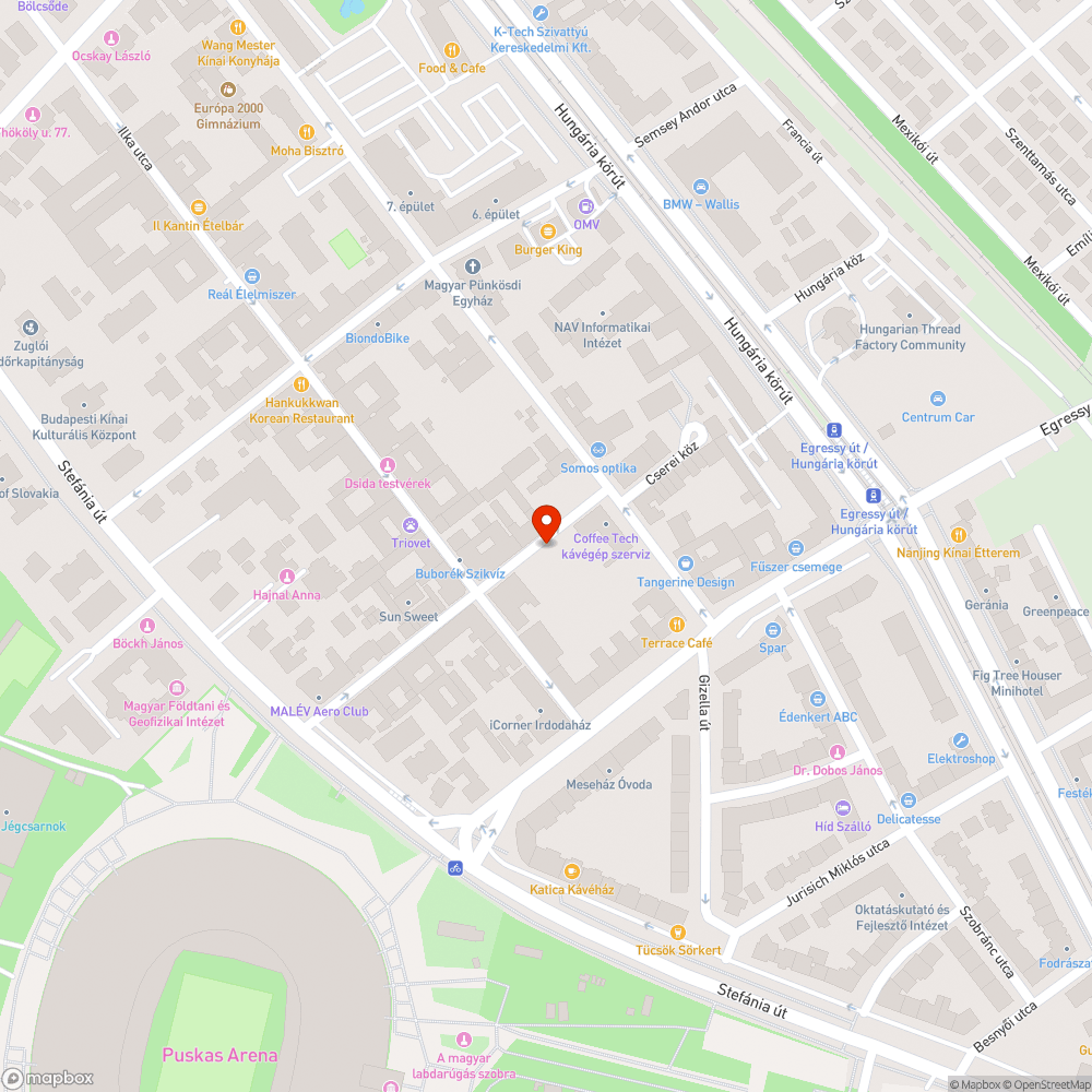 Akácos, gaz, parlagfű a járdán! bejelentés helye