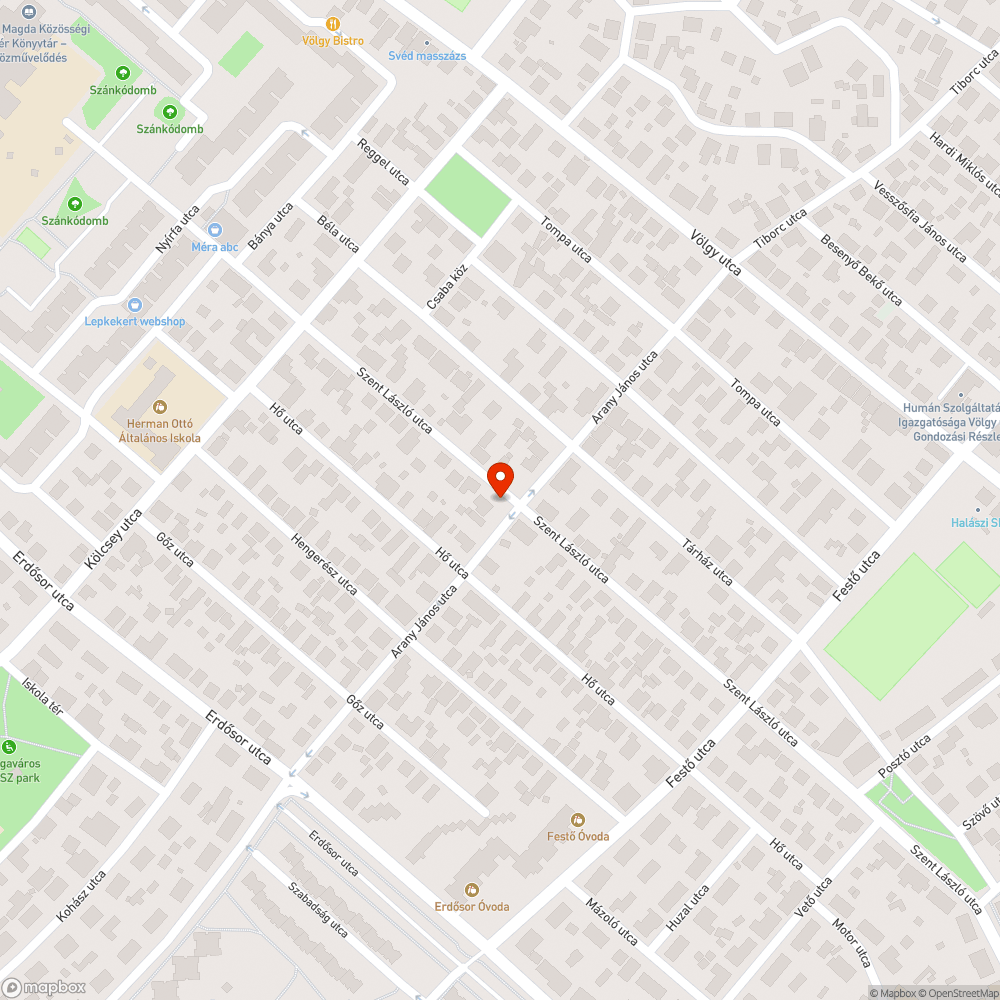 Elhagyott bevásárlókocsi bejelentés helye