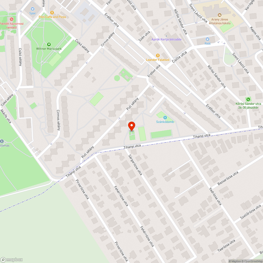 Rossz kapu, Tihanyi utcai játszótér bejelentés helye